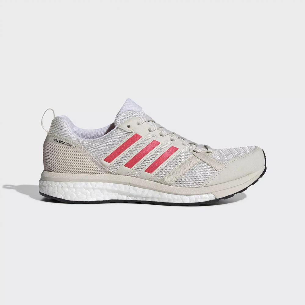 Adidas Adizero Tempo 9 Tenis Para Correr Blancos Para Mujer (MX-91772)